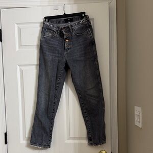 3x1 Dark Gray Ankle Jeans